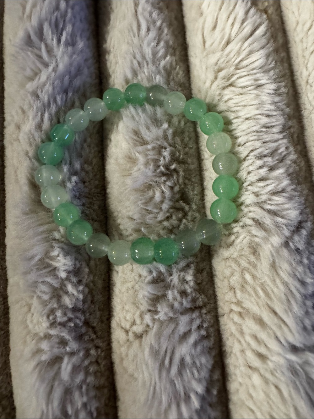 Green Beaded Stretch Bracelet - Brand